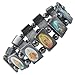Saint Icons Hematite Bracelet Rosary,jesus, Ann Rita, Mary