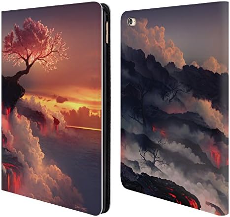 Official Daniel Conway Scorched Earth Cherry Blossoms Leather Book Wallet Case Cover For Apple iPad Air 2