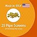 Gold Lion Gear Brass Pipe Bowl Screens - 3/4