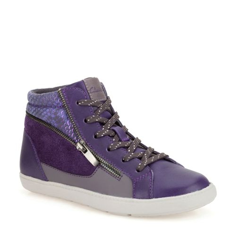 clarks sneakers purple
