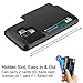 Vofolen Cover for Galaxy S9 Case Wallet Card Slot Holder Sliding Hidden ID Pocket Dual Layer Heavy Duty Protection Rugged Hard Shell TPU Bumper Armor Protective Case for Samsung Galaxy S9 (Black)