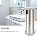 oobest Automatic Hand Touchless Sensor Soap Dispenser Stainless Steel Liquid Infrared Sensor Soap Dispenser, Ideal for Bathroom or Kitchen(New Moistureproof Base)