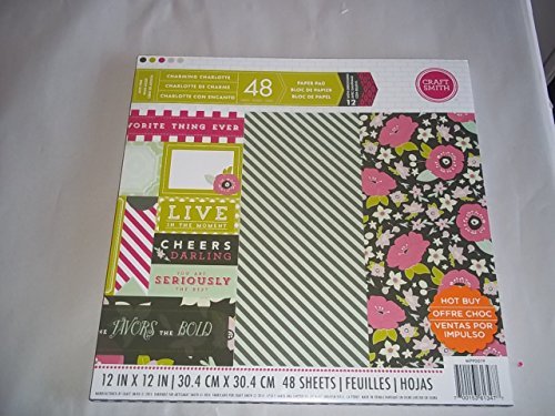Craft Smith Charming Charlotte 12 X 12 Paper Pad 48 Sheets