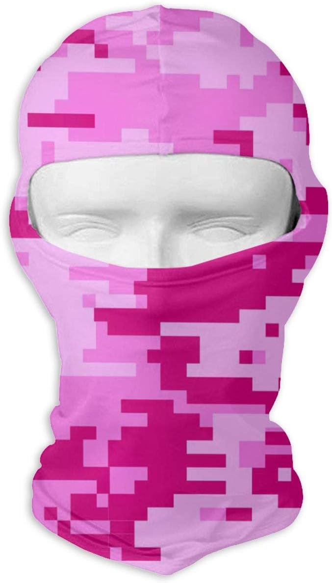 Ski Mask Pink Digital Camouflage Sun Customized Full Face Mask Motorcycling for Women and Men
