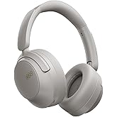 QCY H3S Wireless Bluetooth Over-Ear Headphones with 56dB Hybrid ANC, 102H Playtime, Hi-Res Audio, Deep Bass, Gaming Mode, Comfort Fit, Foldable Design, Built-in Mic for Travel/Work (Grey)