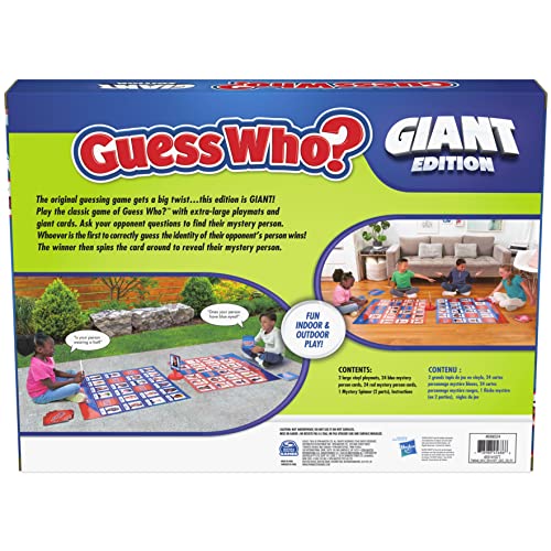 Guess Who Giant Edition Game For Kids Family Board Game Indoor/Outdoor ...