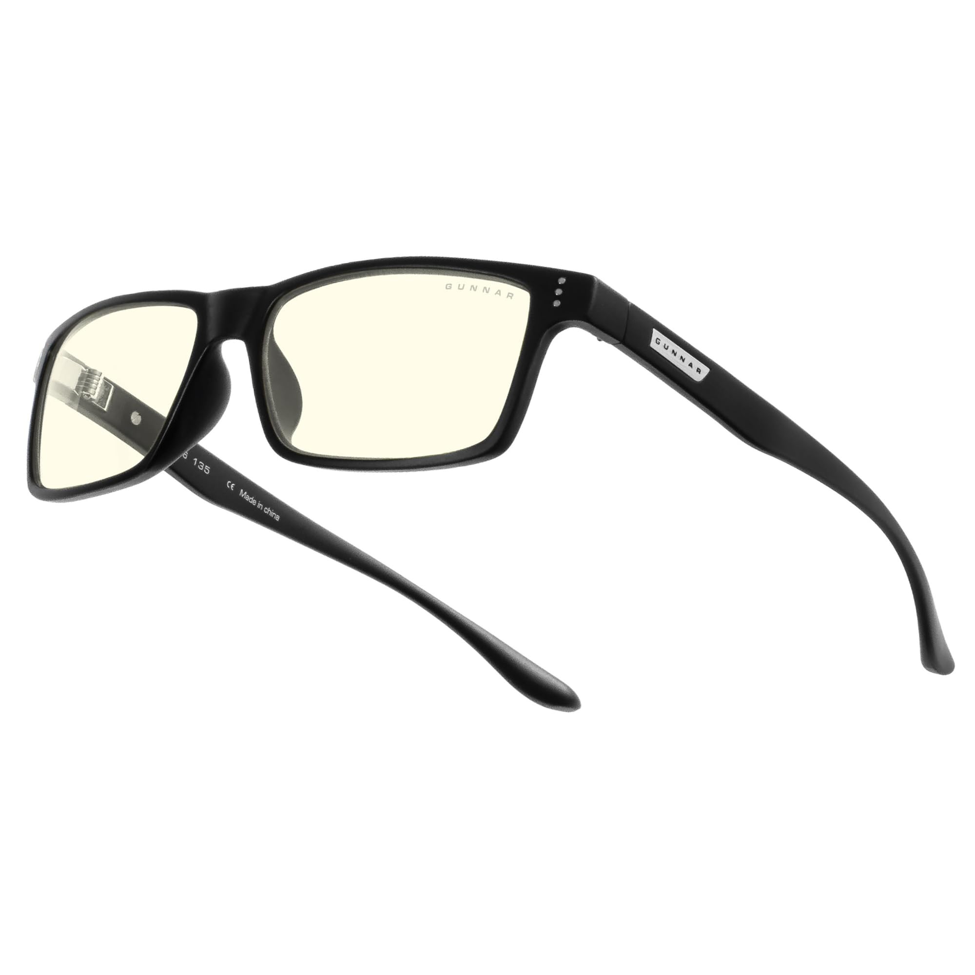 Gunnar Gaming and Computer Eyewear - Vertex, Frame Colour: Onyx, Clear Tint (98% Blue Light Protection & 100% UV Light) - Blue Light Blocking Glasses - Patented lens - Reduce eye strain & dryness