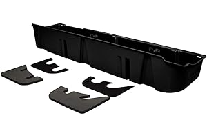 DU HA DU-HA Under Seat Storage fits 2009-2014 Ford F150 SuperCrew without Factory Subwoofer | Black Heavy-Duty Back Seat Organizer, Includes 2-Piece Dividers | 20075