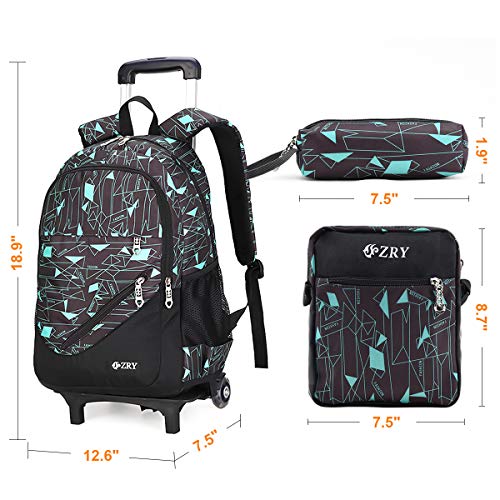 kid rolling luggage backpack