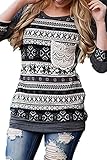 AlvaQ Womens Spring 3/4 Sleeve Sexy Blouses Juniors Fashion 2017 Plus Size Maternity Ruffle Tops Work Grey XXL