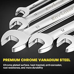 Enventor 14 Pieces Ratcheting Wrench Set, Metric
