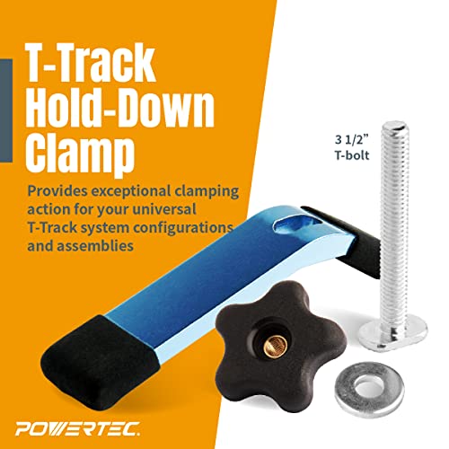 POWERTEC 71083 TTrack HoldDown Clamp, 51/2" L x 11/8" W Pricepulse