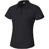 Pioneer Camp Women's Golf Shirt Short Sleeve Polo Shirts UPF 50+ Quick Dry Collared Tennis Work Athletic Tops 4 Button
