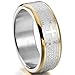Silver Gold Stainless Steel Ring Band Bible Lords Prayer Cross Wedding