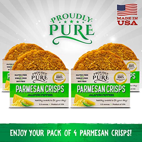 Proudly Pure Parmesan Cheese Crisps Keto Snacks Zero Carb Crunchy