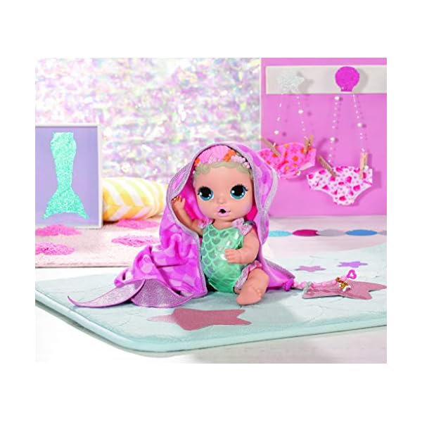 BABY born Surprise Mermaid Surprise Spielzeug Puppe - Einfach für kleine Hände, kreatives Spielen fördert Empathie und soziale Fähigkeiten, Für Kleinkinder ab 3 Jahren - Inklusive Puppe, Badewanne und – Bild 5