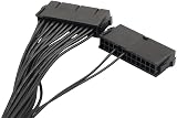 Mugetech 24-Pin Dual PSU Power Supply Extension Cable ATX Motherboard 30cm view 6