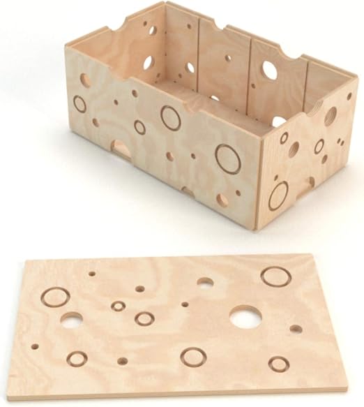 Plygear - Caja de Madera con Tapa para niños, 50 x 30 x 21 cm: Amazon.es: Juguetes y juegos
