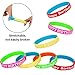 JOVITEC 24 Pcs Happy Birthday Rubber Bracelets Colored Silicone Bracelets for Teenagers Birthday Party Favors for Party Supplies (Fresh Style)