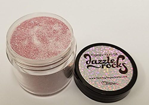 Tammy Taylor Nails - Micro holographic dazzle rocks Prizma Acrylic - 1oz - (Rose Petal)