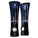 SoundSOUL Dancing Water Speakers LED Speakers Water Fountain Speakers Mini Music Amplifier(6 Colored LED Lights,Dual 3W Speakers)-Black