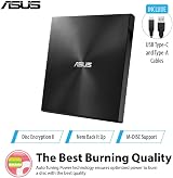 ASUS ZenDrive U9M Black External DVD Burner USB 2.0/USB-C 8x M-Disc view 2