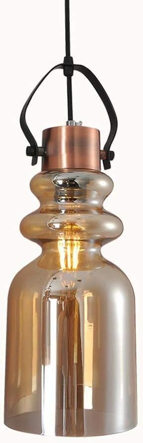 HZC Lámpara de Techo Colgante Luz Pendiente de Cristal industriales