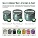 Masterdam Grinders 4-Piece Anodized Aluminum Herb Grinder with Pollen Catcher - Standard 2.2 Inch (Standard (2.2 inch), Gunmetal)