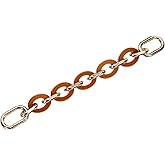 uxcell 8.1" Acrylic Chain Strap, Handle Purse Extension Decorative Strap, Women Bag Charm Replacement for Handbag, Wallet, Crossbody Shoulder Bags, Vintage