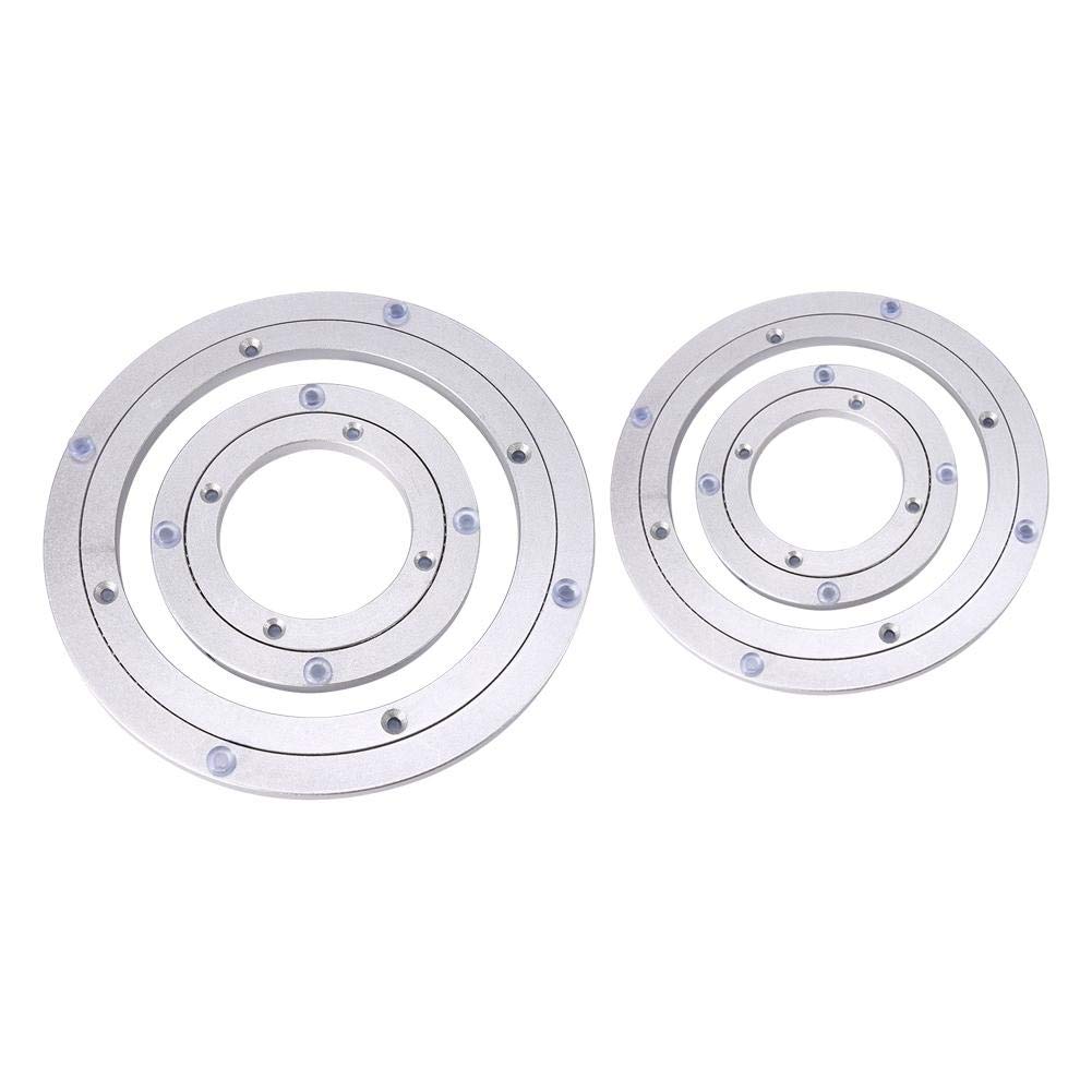 Revolving Server, Lazy Susan, for Turntable Round Dining Table, for Restaurant, Display stand, Cake make, 360º, Heavy Duty Aluminium Alloy, Smooth, Stable, 4 sizes(8'')