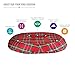 DMI 16-inch Molded Foam Ring Donut Seat Cushion Pillow, Plaid