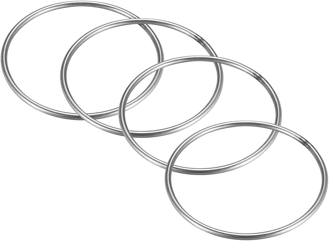 sourcing map Stainless Steel O Ring 100mm Outer Diameter 4mm Thickness