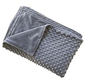 Amazon.com: Kpblis Minky Fabric Duvet Cover for Weighted Blanket