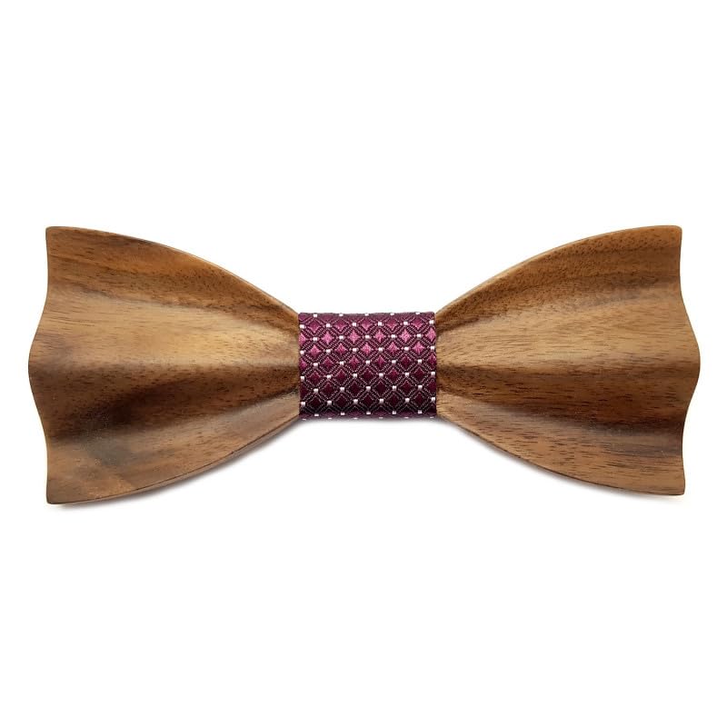 Gaston et Ferdinand - Bow tie Dark Wood Original 3D - N03