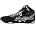 ASICS Men's Snapdown Wrestling Shoe, Black/Silver, 9.5 M US