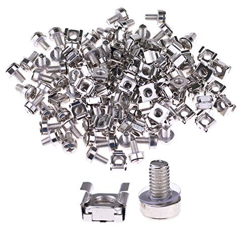 Buy Hilitchi 60sets M6 Square Hole Hardware Cage Nuts & ing Screws