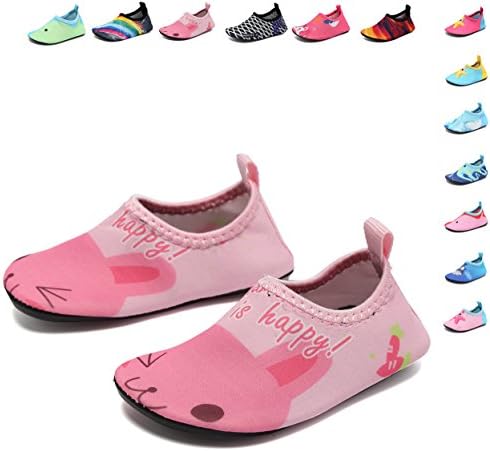 DREAM KIDS Swimming Water Shoes Boys&amp;Girls Aqua Barefoot Quick-Dry Sock For Beach Pool Surfing Yoga(Toddler,Little Kid)