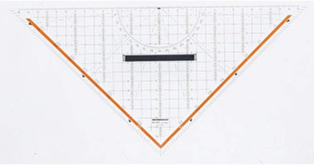 Rumold 1058 Geometry Square Transparent Length of Hypotenuse 32.5 cm