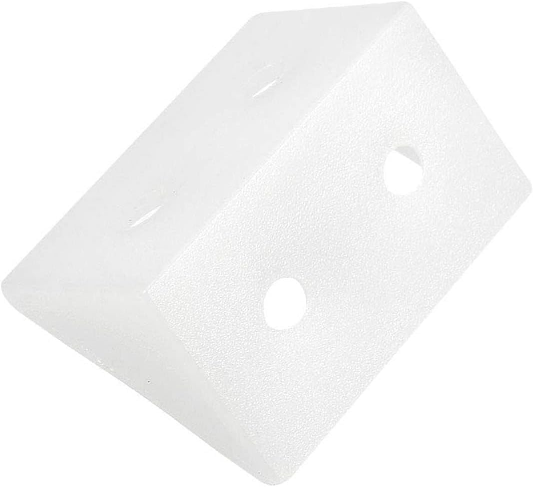 MACHSWON 90 Degree 4 Holes Plastic Corner Braces, Shelf Cabinet Door Angle Brackets,100Pcs