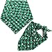 Malier 2 Pack Dog Bandana Christmas Classic Plaid Snowflake Pet Scarf Triangle Bibs Kerchief Set Pet Costume Accessories Decoration for Small Medium Large Dogs Cats Pets (Large, Green + Red)