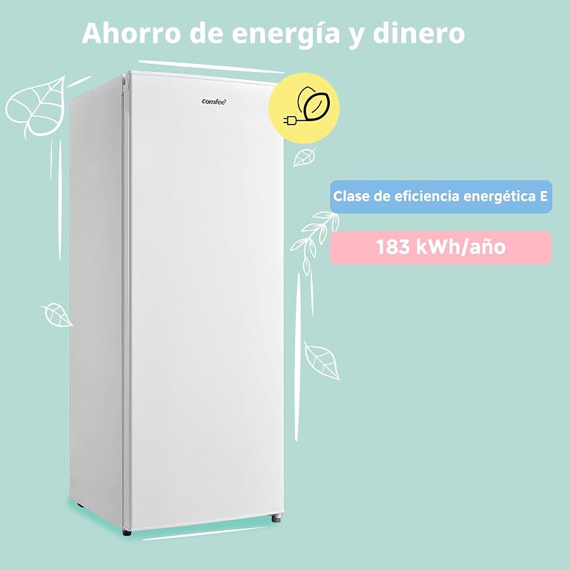 ' 160 L Congelador Armario, Puerta Reversible, Blanco