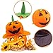 DomeStar Halloween Pumpkin Hat ，Jack-O-Lantern Hat Halloween Hat Halloween Trick-or-Treat Birthday Party Favors