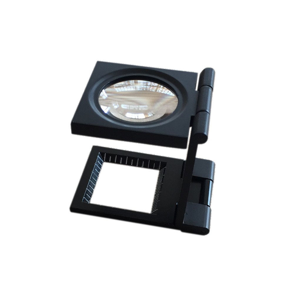 VISIONU 10X Magnifier, 28mm Fabric Scale Measure Glass Pocket Foldable Magnifier