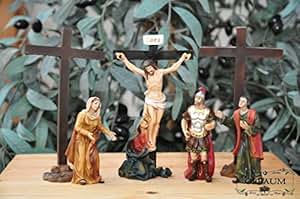 Calvario estación 11-1 crucifixión, Jesús en la cruz se clavado, con 3