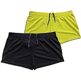 JEEING GEAR Men's Bodybuilding Gym Workout Fitness Shorts 3" Inseam inch Cotton Without Pocket