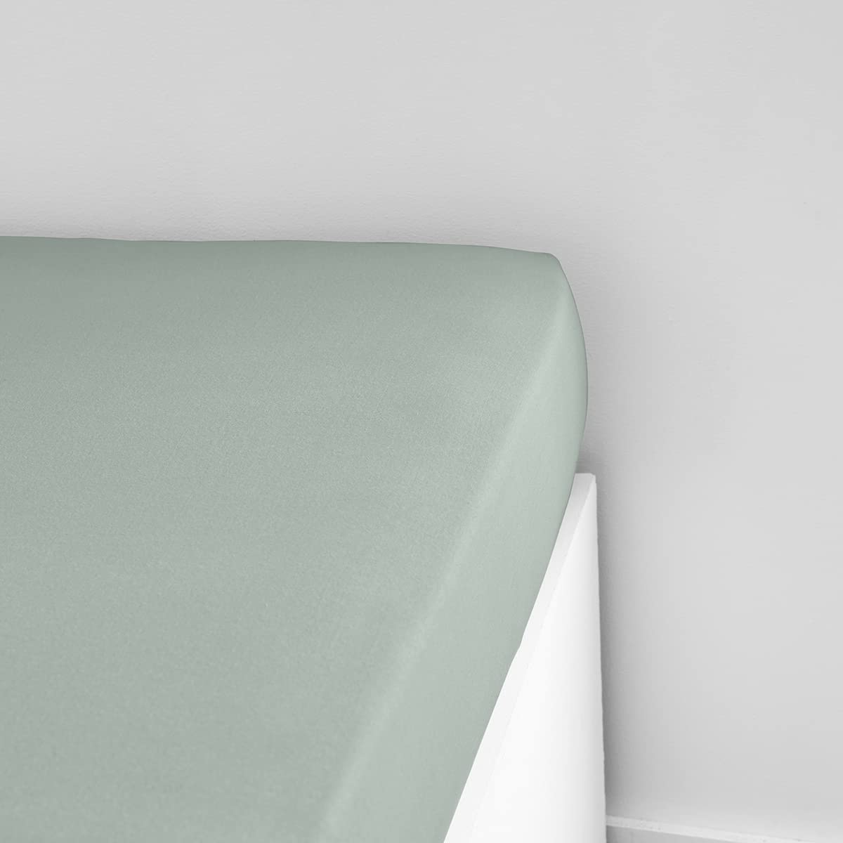 Essential Celadon Jersey Fitted Sheet 90 x 190 cm Single