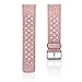 Fitbit Blaze Smart Fitness Watch Band,Thankscase Genuine Leather Strap Wrist Band Replacement, Spring Bar and Beautiful Embossed Pattern for Fitbit Blaze Smart Fitness Watch.(Rose Sport)