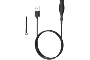 GOLDFOX 5V USB Charger Cord Compatible with Philips Norelco One Blade Shaver QP2724 QP2834 QP4530 MG7910 MG9525 MG9510 MG5910 S7887 QP1924 X5006 Electric Trimmer Shaver Replacement Charging Cable