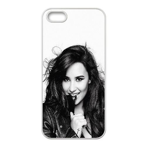 Iphone 5 5s Cell Phone Case White Demi Lovato In Bw Goblw Amazon