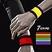 PROLOSO Pack of 7 LED Light Up Band Slap Bracelets Night Safety Wrist Band for Running Man Riding Walking Concert Party Camping Outdoor Sports with 8 Extra Button Battery